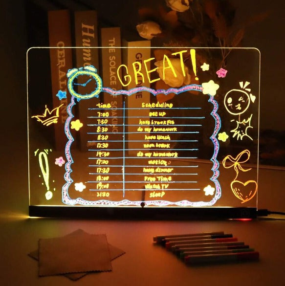 Pizarra led para niños